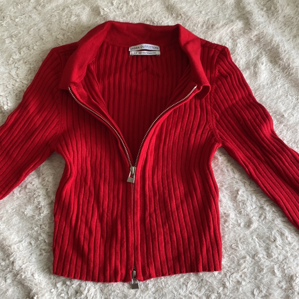 Urban outfitters small zip up tight top